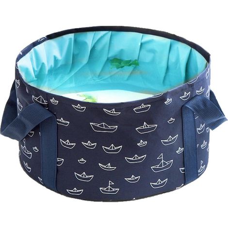 1 Bain De Pieds Bleu Marine, Bain De Pieds, Bain De Pieds, Bain De Pieds Pliable, Seau Pour Les Pieds (1/5)