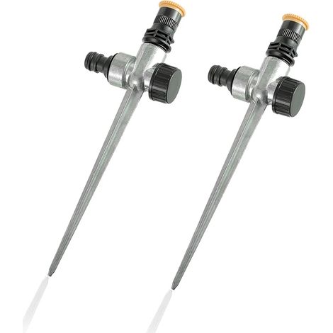 Lot de 2 arroseurs de pelouse pour l'irrigation du Jardin, système d'irrigation à 360 degrés Arroseur de Jardin Buse Ronde réglable pour Jardin, pelouse, Plantes, arroseur de pelouse Petite Surface (1/5)