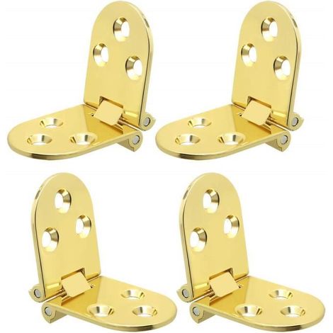 4PCS Charnières en laiton avec vis pour table pliante (1/4)