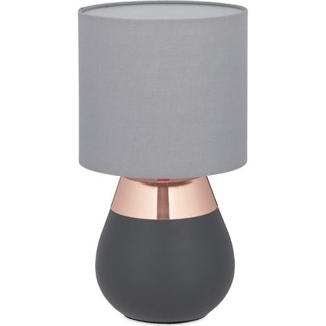 Nachttischlampe mit Touchfunktion, oval