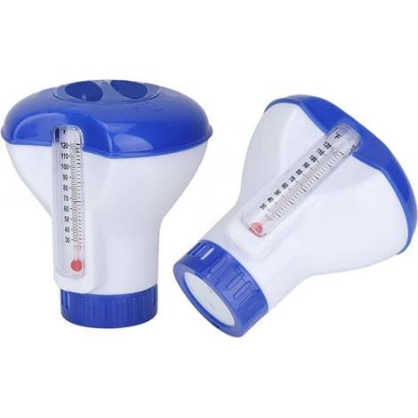 Distributeur de produits chimiques pour piscine et spa - Distributeur flottant de pastilles de chlore pour piscines intérieures et extérieures, spas, jacuzzi et étangs (1/5)