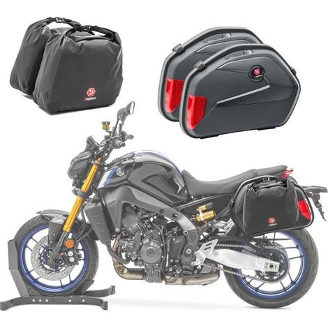 Set valigie laterali moto - SC22 - 22L per valigia - ABS resistente ai raggi UV - Tasche impermeabili PVC 500D