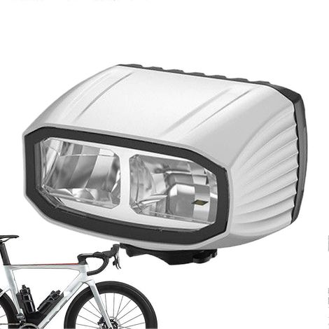 Lampe frontale rechargeable pour vélo, 1000 lm, étanche, avec feux de croisement et de route (blanc). (1/4)