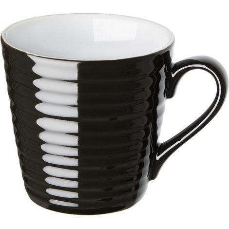 Mugs Aroma Café noirs 340ml (lot de 6) - Ref CU959 - Olympia (1/5)