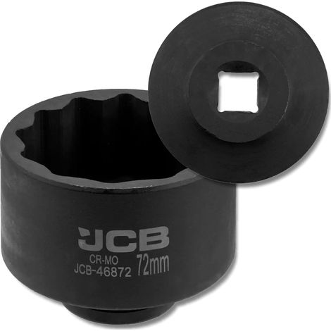JCB Schlagschrauber-Steckschlüssel 3/4" 72 mm 12-Kant Cr-Mo