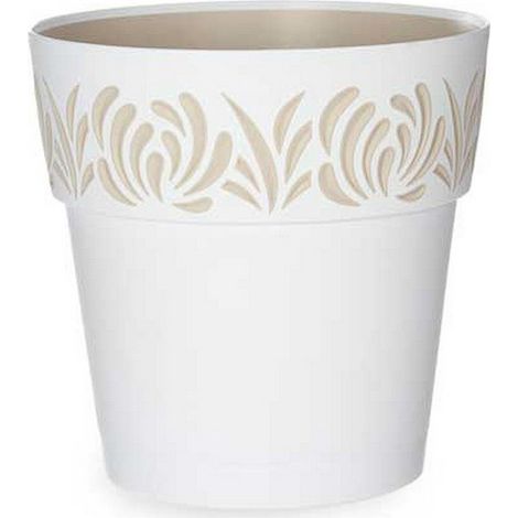 Pot auto-arrosant Gaia Blanc Plastique (25 x 25 x 25 cm) (1/2)
