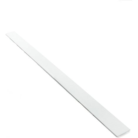 Milano Rasa 1800mm Slate Effect Rectangular Shower Tray Side Panel and Fixing Kit - White