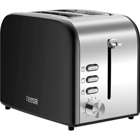 Tostadora Teesa de 850 W, 2 rebanadas de pan, 6 ajustes de tostado. (1/2)