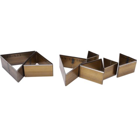 7 Pièces Emporte-pièce Triangle en Cuir pour Découpe DIY, Projets Créatifs et Travail du Cuir à Domicile (1/5)