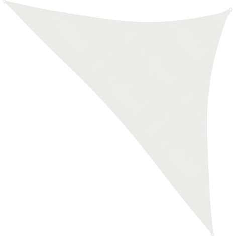 Voile toile d'ombrage parasol 160 g/m² PEHD 3 x 3 x 4,2 m blanc