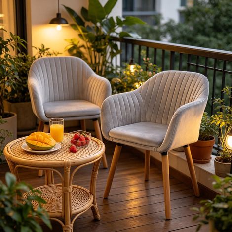 Fauteuil relax avec accoudoirs pour salon, chaise de réception, chaise de table, fauteuil d'accent, chaise de salle à manger (lot de 2 chaises uniquement) (1/5)