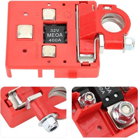 Tête de Pile de Batterie, Borne de Distribution de Batterie de Voiture 32V 400A Connecteur de Tête de Pile à Dégagement Rapide Pièces (1/3)