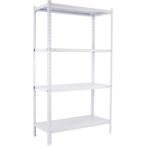 SimonRack Scaffale Portaoggetti, 1500x1100x400 mm, 4 Ripiani, Portata 60 kg per Ripiano, Metallo, Scaffale da Garage, Bianco – Ecoclick (1/3)