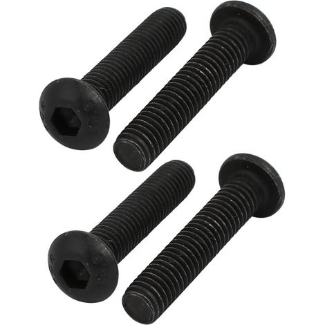 4pcs M6x30mm Vis Filetage à Gauche Vis Mandrin Perceuse Vis Blocage Boulon à tête à six pans Classe 10.9 (1/3)