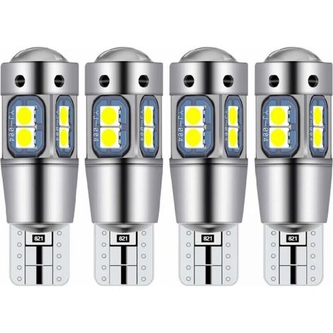 Ampoule T10 W5W led plafonnier voiture led interieur veilleuse led voiture Convient pour les feux de plaque d'immatriculation, les f (1/5)