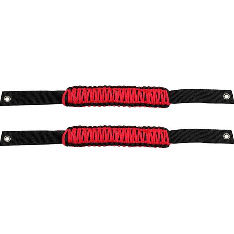 Set mit 2 Paracord-Haltegriffen für Überrollbügel, kompatibel mit Ford Bronco und Jeep Wrangler.