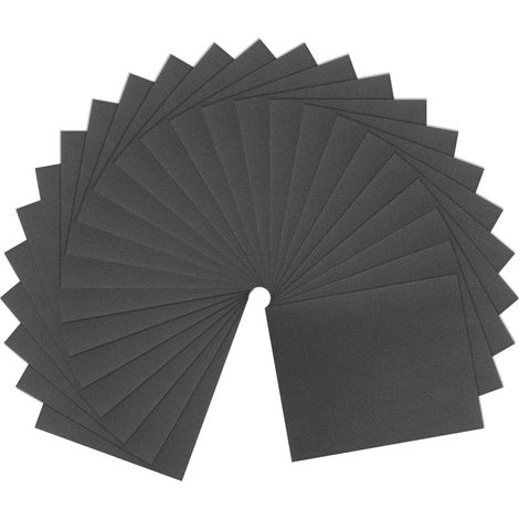25 Feuilles De Papier De Verre Grain 150 9 X 11 Pouces Dos C En Carbure De Silicium Abrasif Pour Ponçage À Sec Ou Humide Pour Finition Du Bois, Polissage Automobile (1/5)