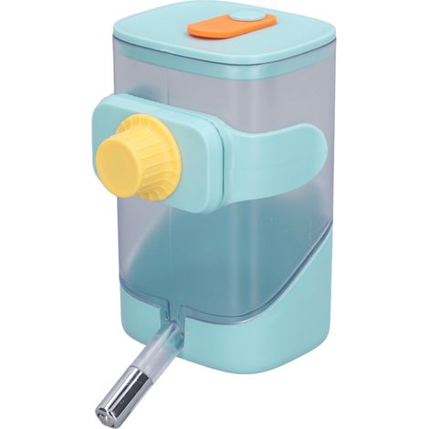 Distributeur d'eau automatique pour animaux de compagnie, boule en acier inoxydable, à suspendre dans les cages, idéal pour les chats, les chiens et les lapins, de couleur verte. (1/5)