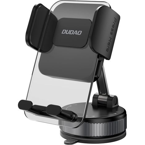 Supporto per smartphone da auto con ventosa per cruscotto - nero (1/5)