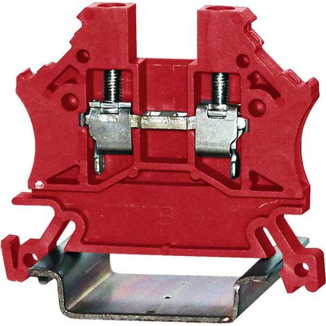 Bloc de jonction de traversée 43408TT, Cage à ressort, Rouge ( Prix pour Sachet de 10 )