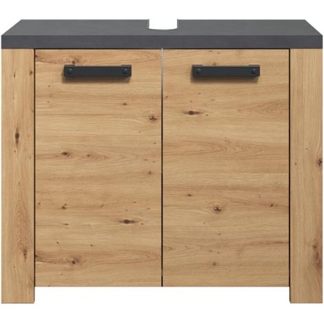 Follow Waschbeckenunterschrank Eiche Dekor.