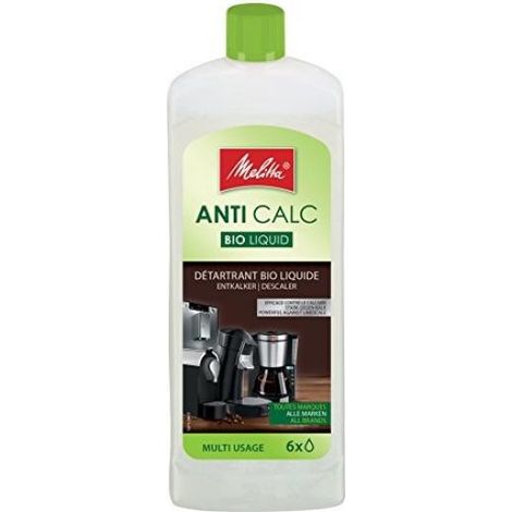DESCALCIFICADOR MELITTA - LIQUIDO ORGANICO 6 USOS - CAFETERAS, HERVIDORAS, MAQ.CAFE