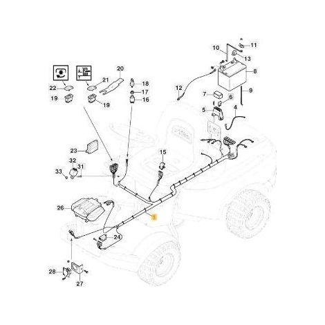 CABLAGGIO PC HONDA ORIGINALE STIGA - 187040335/0