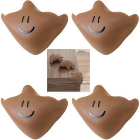 Coin De Table Protection Bebe - kit de 4 Pièces, Marron, S'enroule Autour des Bords Tranchants de la Table pour Eviter Les Bosses et Les Chocs (1/5)