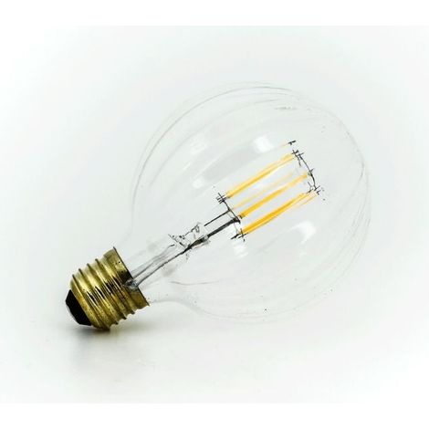 Lampadina Decorativa Led Globo Vetro Trasparente G95 6w 2700k