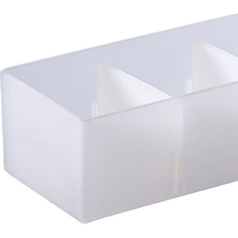 Organisateur de Tiroir - 4 Compartiments - Cloison Ajustable - Pour Bureau Cuisine Chambre - 1 Pièce (1/5)