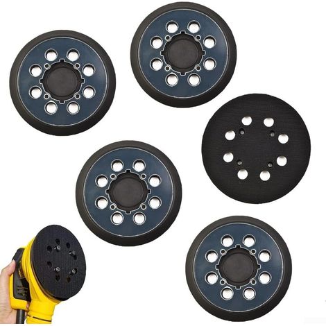de 5 patins de pon age ronds de 125 mm 8 trous pour ponceuse (1/5)