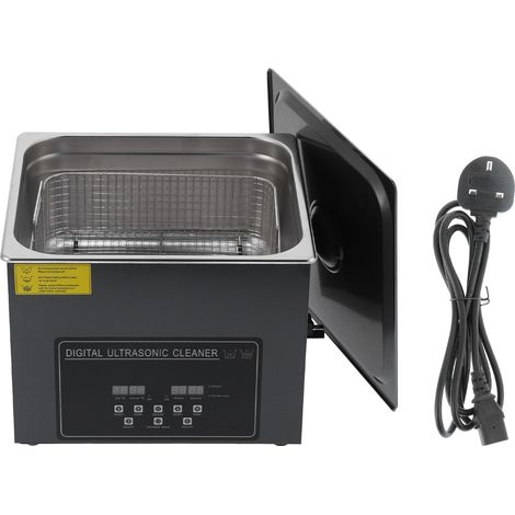 Nettoyeur Ultrasonique Numérique 15L Cuve à Ultrasons Pièces Dégraissage Machine YM-615AUK 220V (1/5)