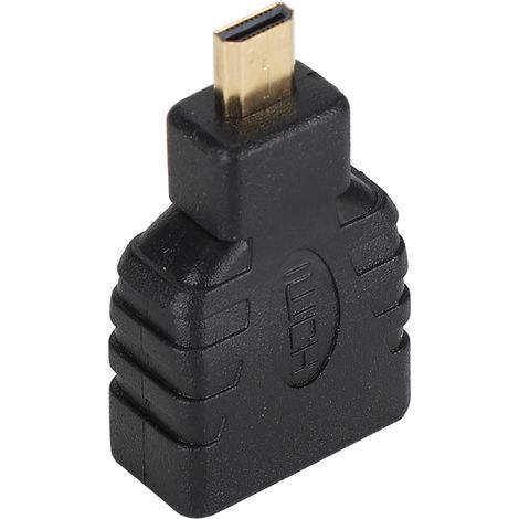 Lot de 10 adaptateurs Micro HDMI vers HDMI en ABS noir, compatibles 1080p pour Raspberry Pi 4B (1/5)