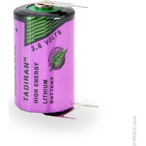 Tadiran - Pile lithium SL-350/PT 1/2AA 3.6V 1.2Ah 3PFR