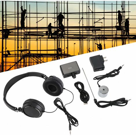 Détecteur De Fuite D'Eau Avec Casque Haute Fidélité Amplification 20000X Sonde Double Batterie 500mAh Pour Canalisation (1/5)