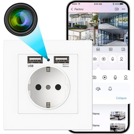 Minikamera in der WLAN-Buchse EC03