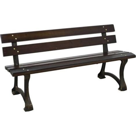 PANCHINA IN GHISA E LEGNO MAGNUM 150X62XH73 CM ARREDO DA PARCO (37663)