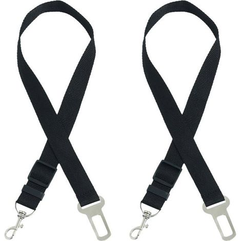 Lot de 2 Harnais de Sécurité Voiture pour Chien/Chat - Laisse Rallonge et Attache - Accessoire Transport Sécurisé pour Animaux (1/5)