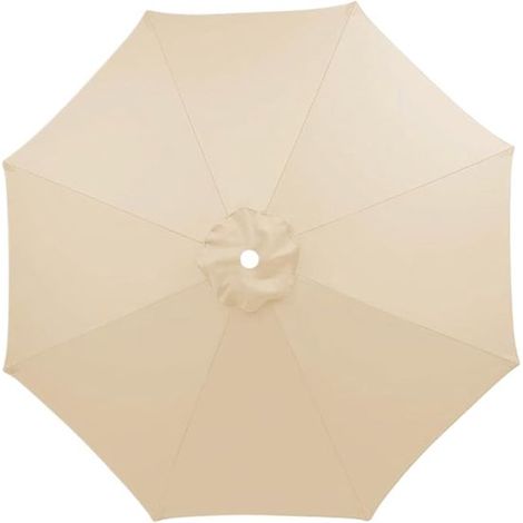 Housse de rechange pour parasol de terrasse, housse pour parasol à 8 baleines, imperméable et résistante aux UV (indice 50+), compatible avec différents types de structures, idéale pour la plage, la p (1/5)