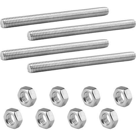 4 Pièces Tige Filetée M8 × 100 mm, Tiges Filetées Entièrement (1/5)