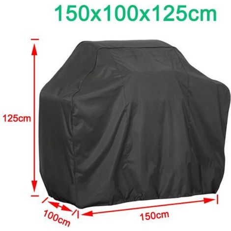 Grillabdeckung 150x100x125 cm, wasserdicht und staubdicht, robust für den Außenbereich. (1/4)