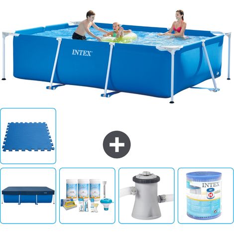 Intex Piscine Tubulaire Rectangulaire - 300x200x75 cm - 6-pièces  S40151 (1/5)