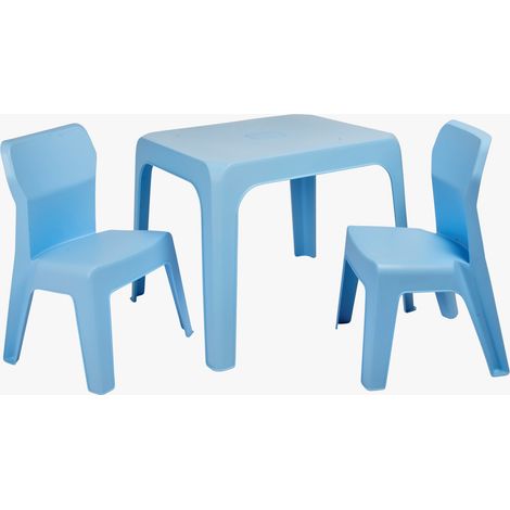 garbar JAN Set 2+1 Infantil Silla-Mesa Interior, Exterior Azul Cielo (1/5)