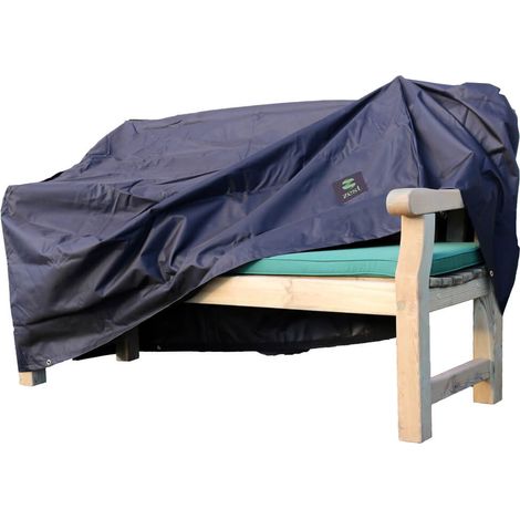 Zest Emily Wooden Bench Seat 2 Seater 4ft Garden Furniture Cover - Black (1/4)