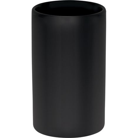 Vaso cerámico TUBE-MATT Negro mate Spirella (1/2)