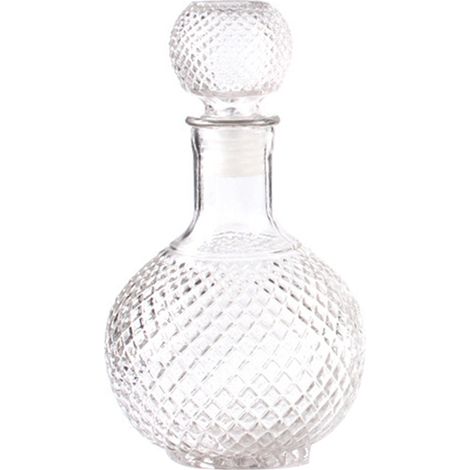 Jarra de decantación rápida de cristal transparente, con forma de bola, botella de cristal para whisky o vino con tapón, accesorio para bar doméstico. (1/5)