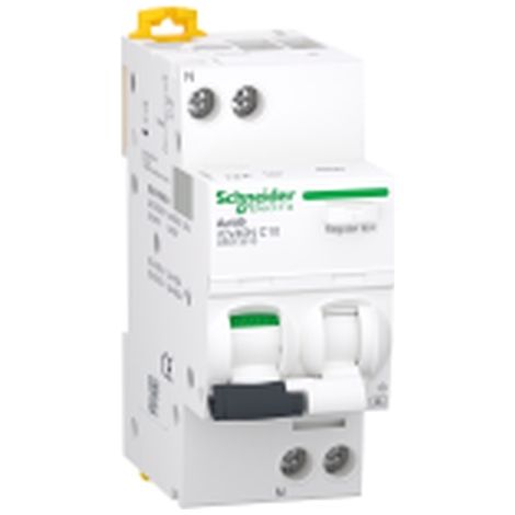 ACTI 9 10A 30mA 1-poliger RCBO-Differenzialschalter.