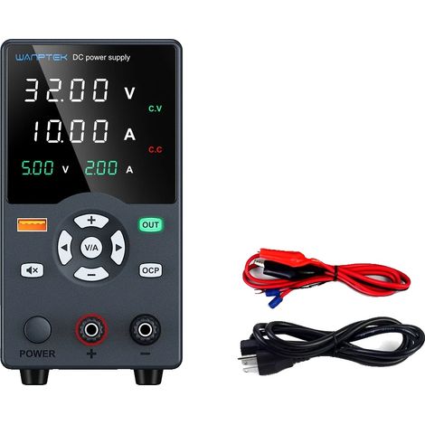 Fuente de alimentación de CC, voltaje ajustable, control por codificador, GC3010H (1/2)