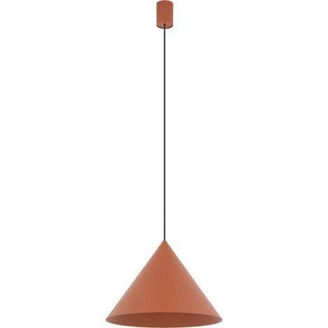 Hängelampe Metall D: 35 cm H: max. 130 cm Terrakotta GU10 Modern Pendelleuchte