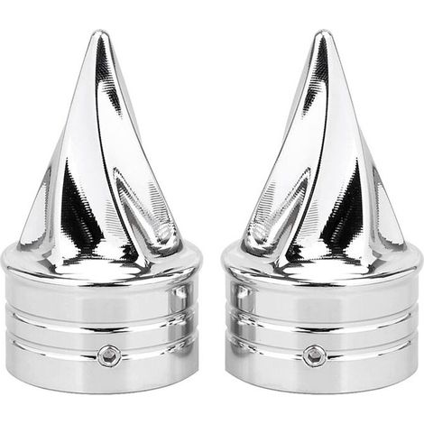 Tapa cromada para tuerca del eje delantero para Electra Street Glide Dyna Low Rider (1/2)